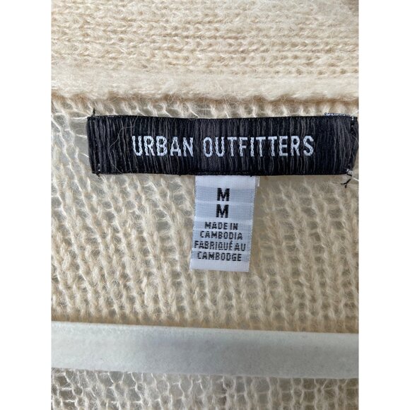 Urban Outfitters Alston Cardigan Size Medium Laddered Knit Stripe Button Up Cozy - Picture 5 of 10